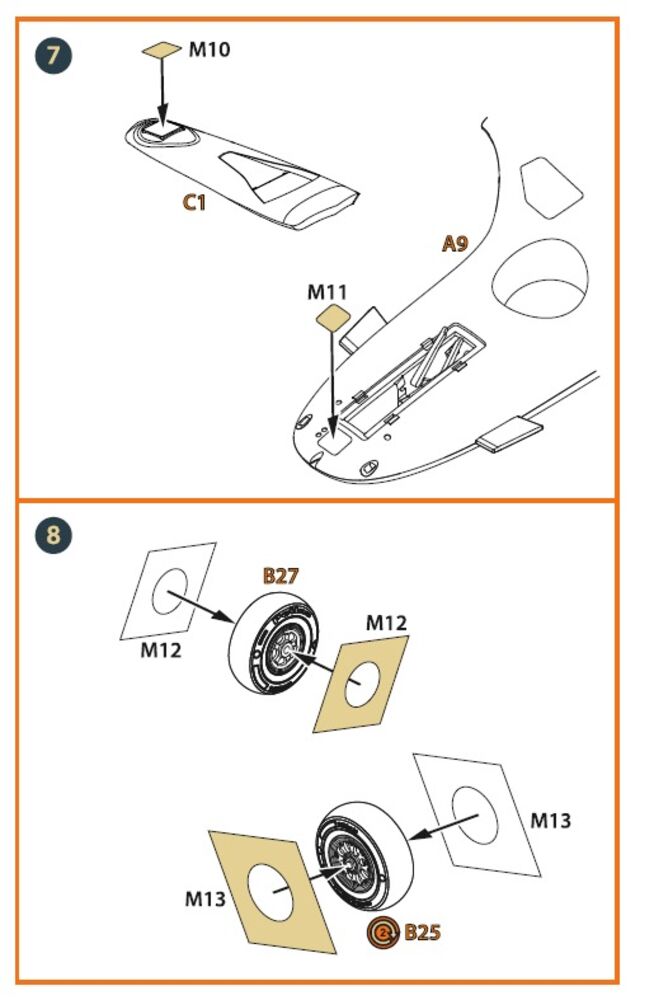TB.2 PE parts and painting mask x2 set for CP kits