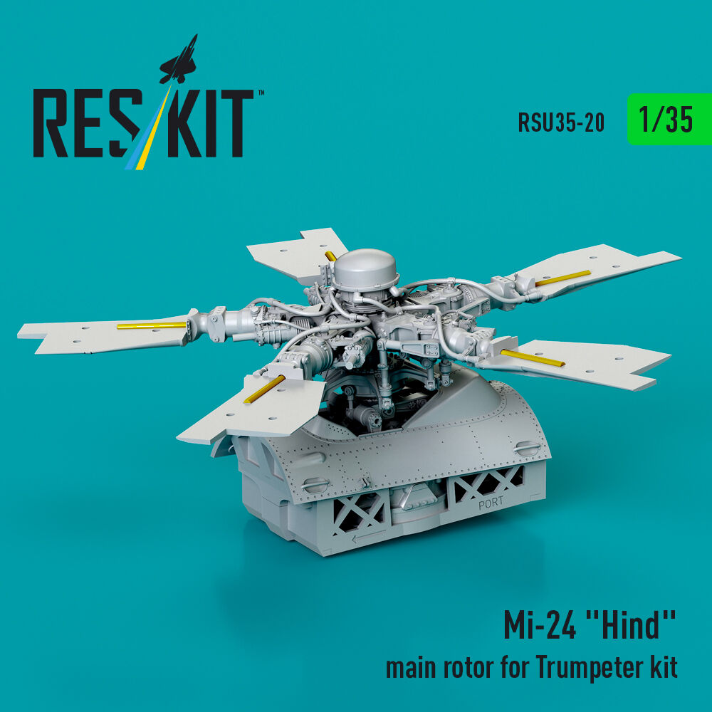 Mi-24 Hind main rotor for Trumpeter kit (3D Printed)