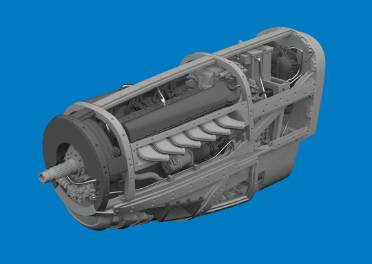 P-51D engine PRINT  EDUARD