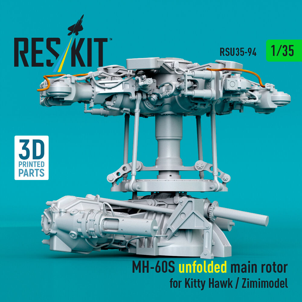 MH-60S unfolded main rotor for Kitty Hawk / Zimimodel (3D Printed)