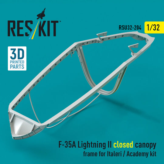 F-35A Lightning II closed canopy frame for Italeri / Academy kit (3D Printed)