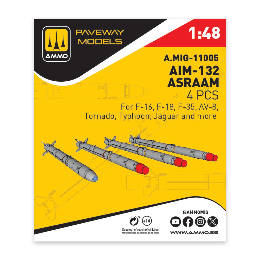 AIM-132 ASRAAM (4 pcs)