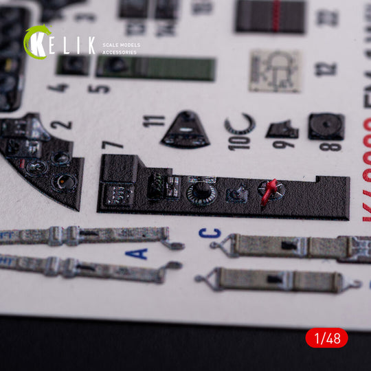 FM-1 Wildcat/Martlet Mk.V interior 3D decals for Tamiya kit