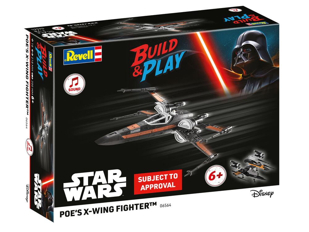 Poe's X-Wing Fighter (w/Sound): Build & Play
