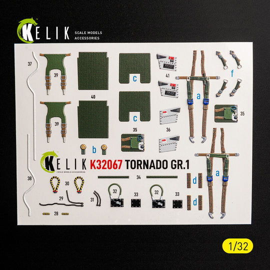 TORNADO GR.1 - interior 3D decals for Revell