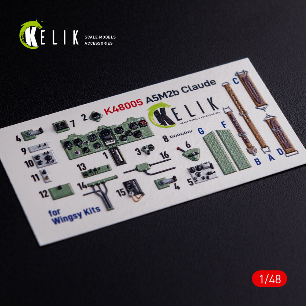 A5M2B Claude interior 3D decals for WingsyKits kit
