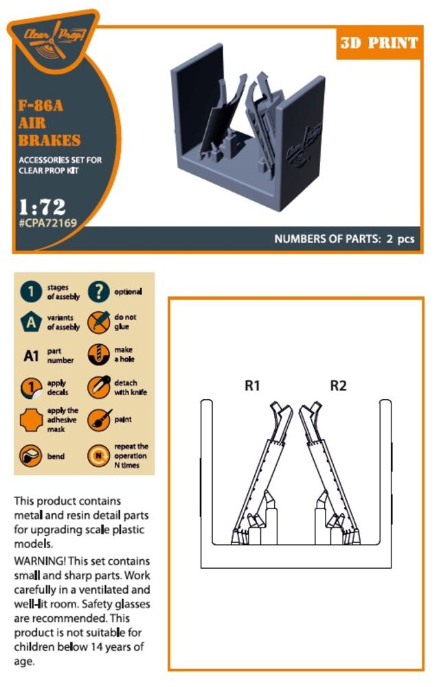 F-86A air brakes for CP kits