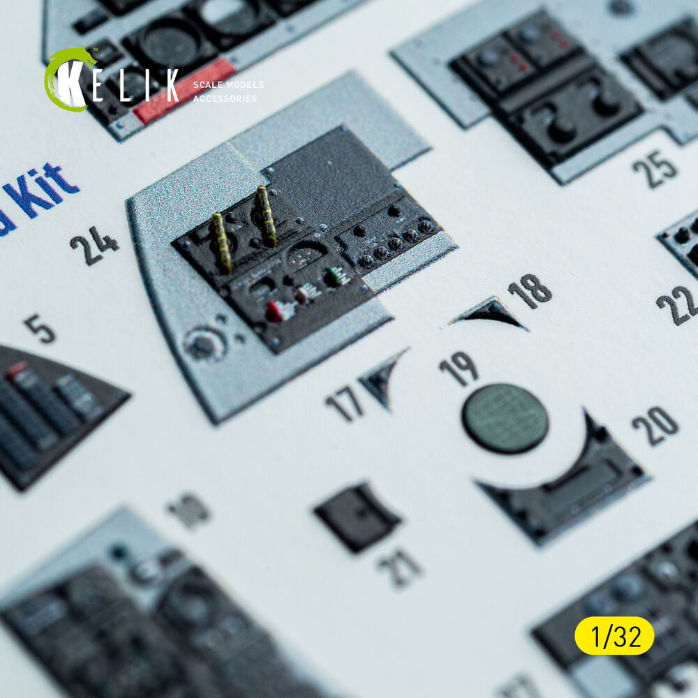 F-4C - interior 3D decals for Tamiya kit
