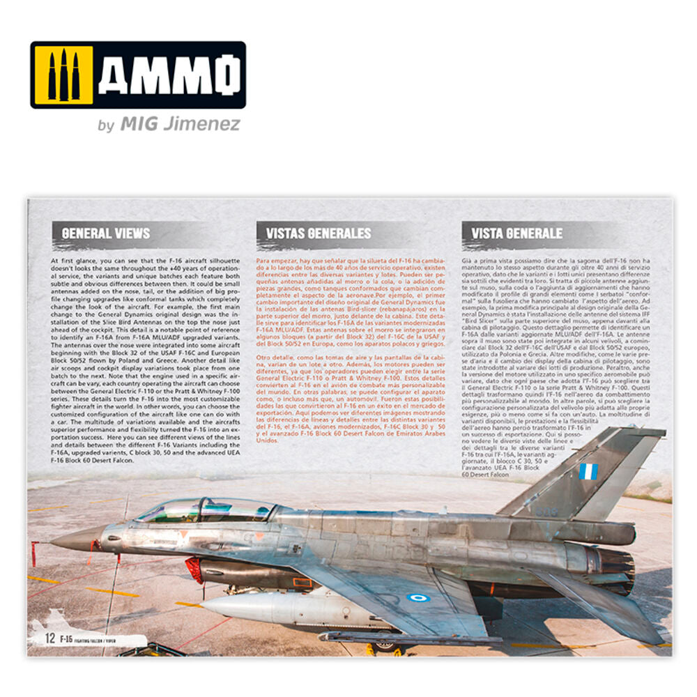 F-16 Fighting Falcon / VIPER - VISUAL MODELERS GUIDE (English, Castellano, Italiano)