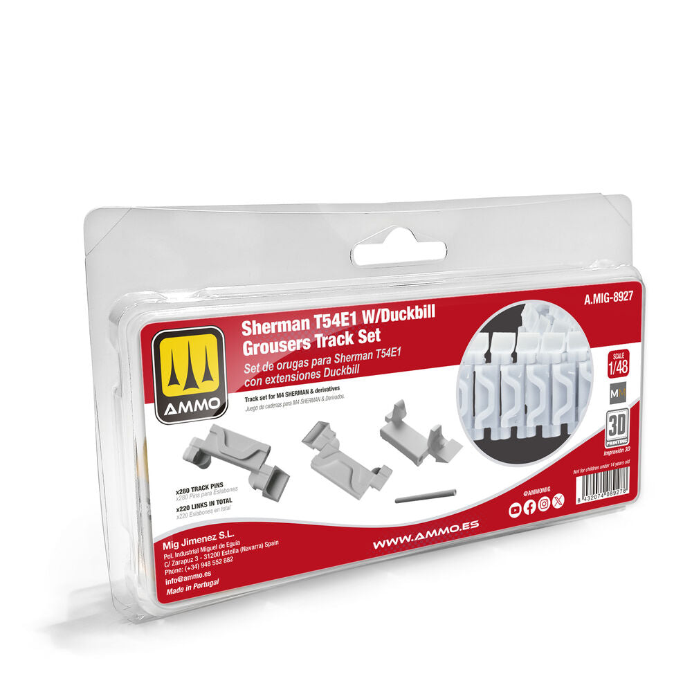 Sherman T54E1 with Duckbill Grousers Tracks Set
