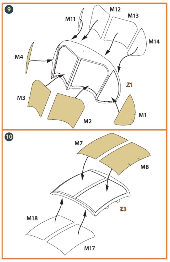 OV-1 A/JOV-1A Mohawk PE parts and painting mask for CP kits