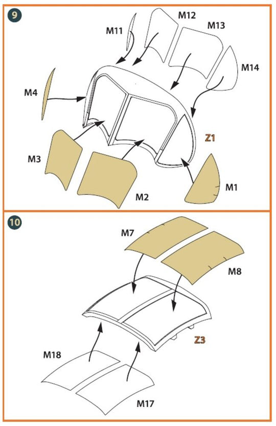 OV-1 A/JOV-1A Mohawk PE parts and painting mask for CP kits
