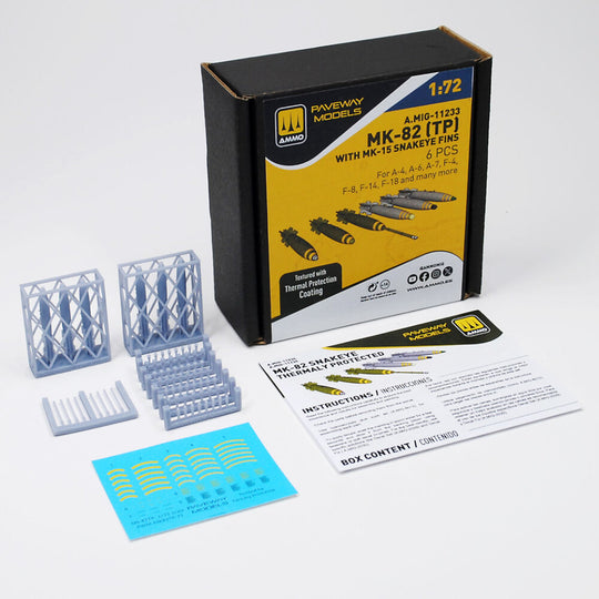 MK-82 with thermal protection and MK-15 Snakeye fin (6 pcs)
