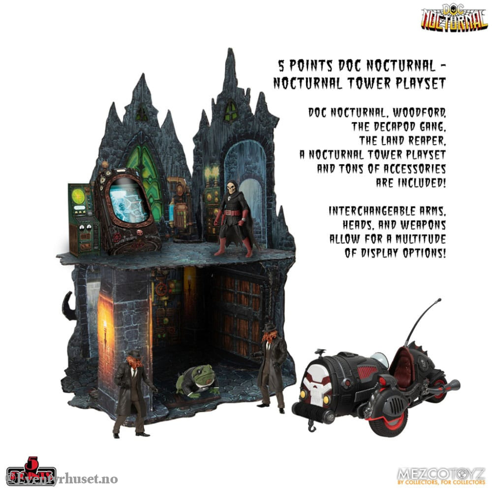 Doc Nocturnal 5 Points Action Figures Nocturnal Tower Playset 9 cm Toys