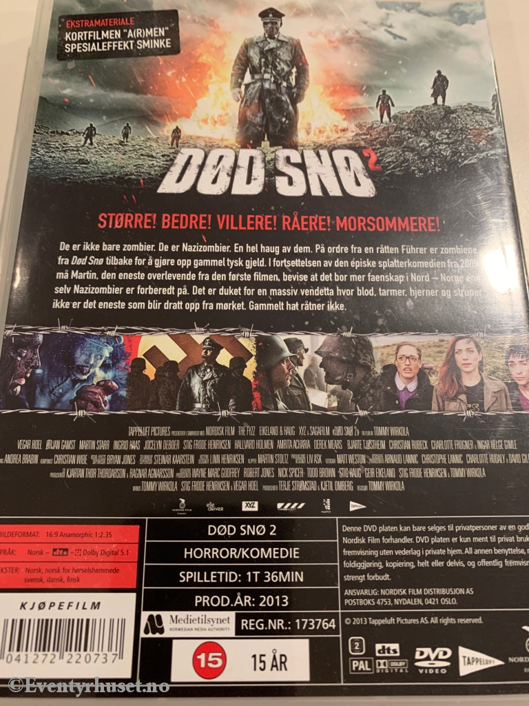 Død Snø 2. 2013. Dvd. Dvd