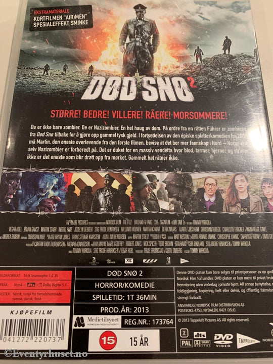 Død Snø 2. 2013. Dvd. Dvd
