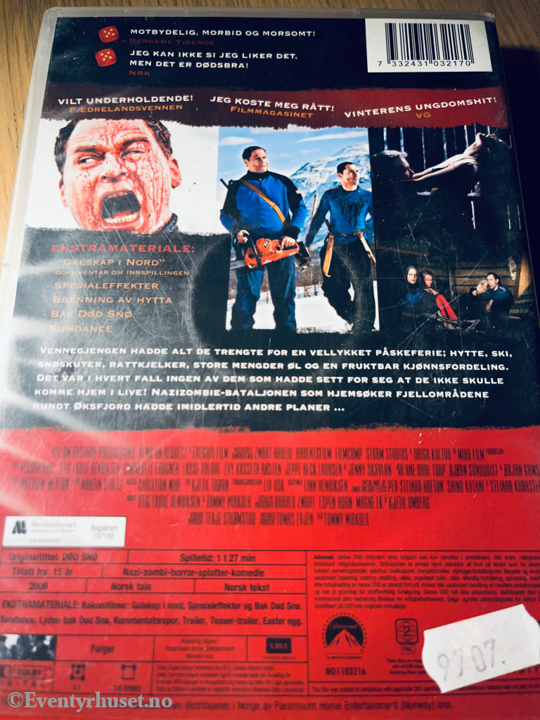 Død Snø. 2009. Dvd. Dvd
