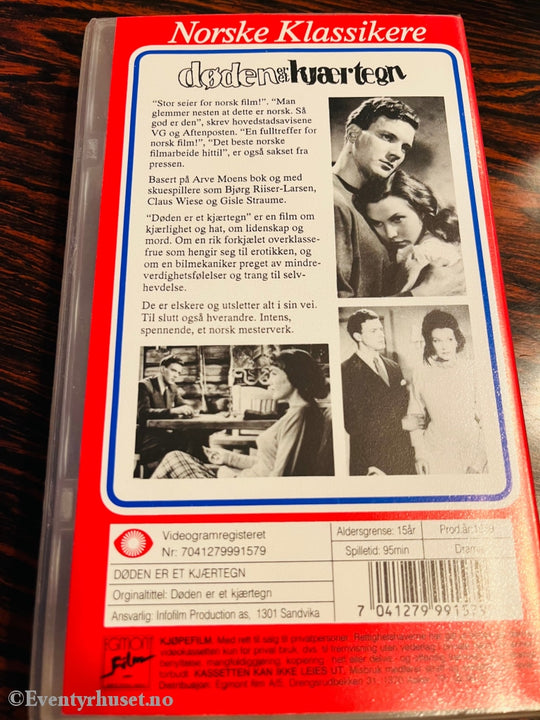 Døden Er Et Kjærtegn (Norske Klassikere). 1949. Vhs. Vhs