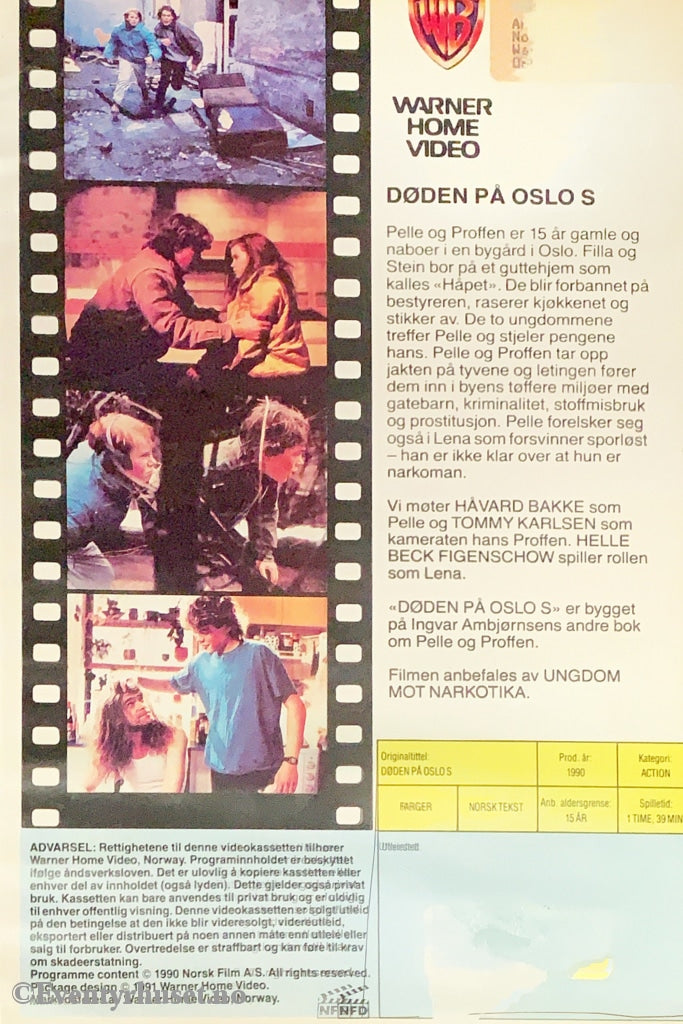 Døden På Oslo S. 1990. Vhs Big Box. Box