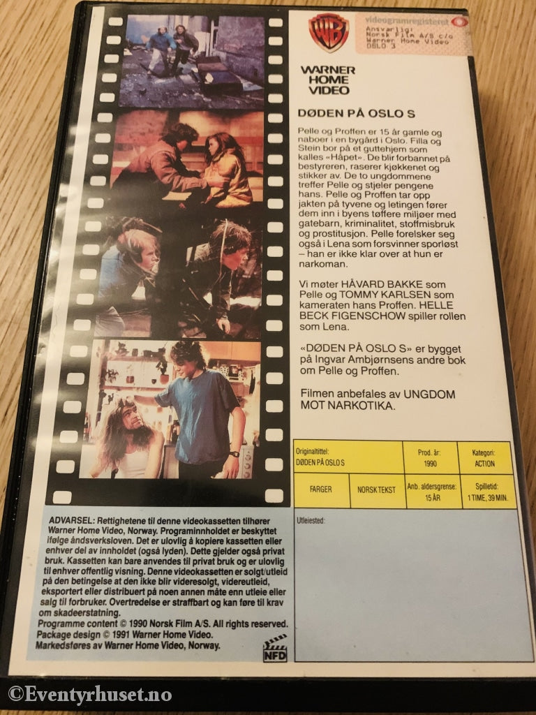 Døden På Oslo S. 1990. Vhs Big Box.