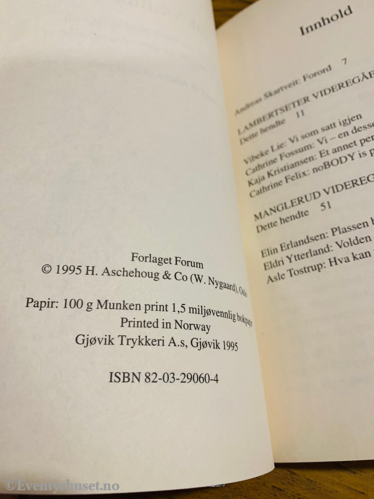 Døden Tok Vennene Våre. 1995. Fortelling