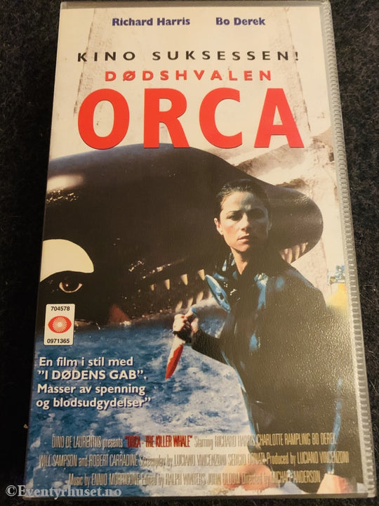 Dødshvalen Orca. 1977. Vhs. Vhs
