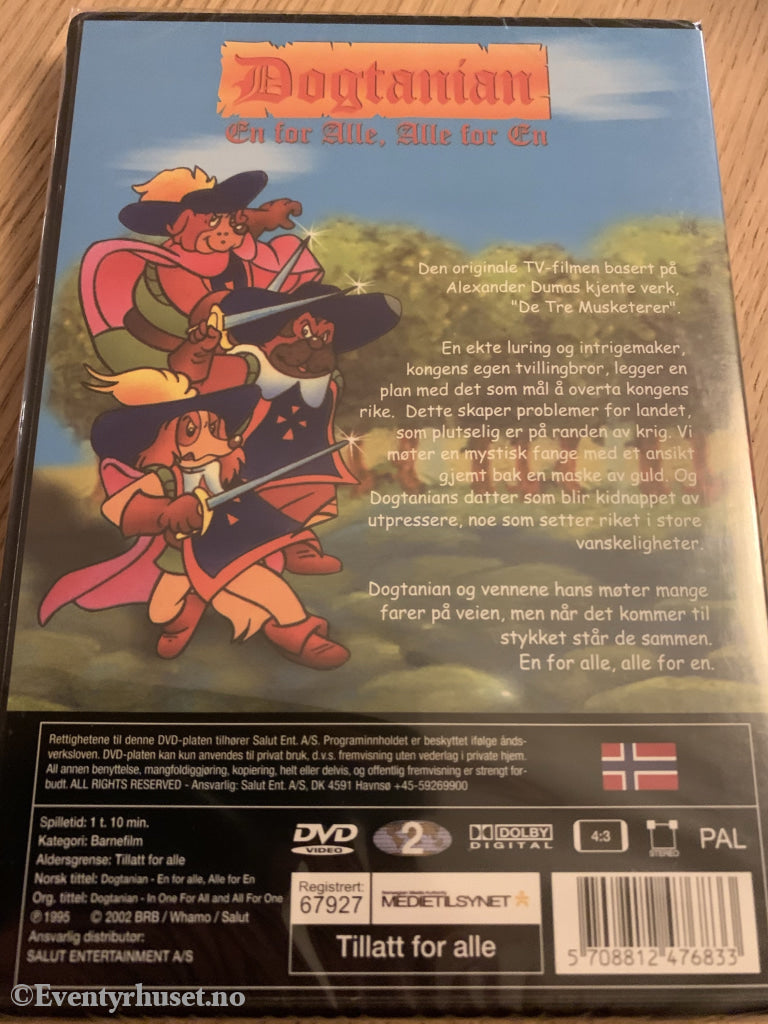 Dogtanian. 1995/2002. Dvd Ny I Plast!