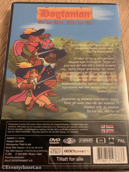 Dogtanian. 1995/2002. Dvd Ny I Plast!