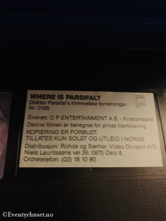 Doktor Parsifals Himmelske Forretninger. 1984. Vhs Big Box.