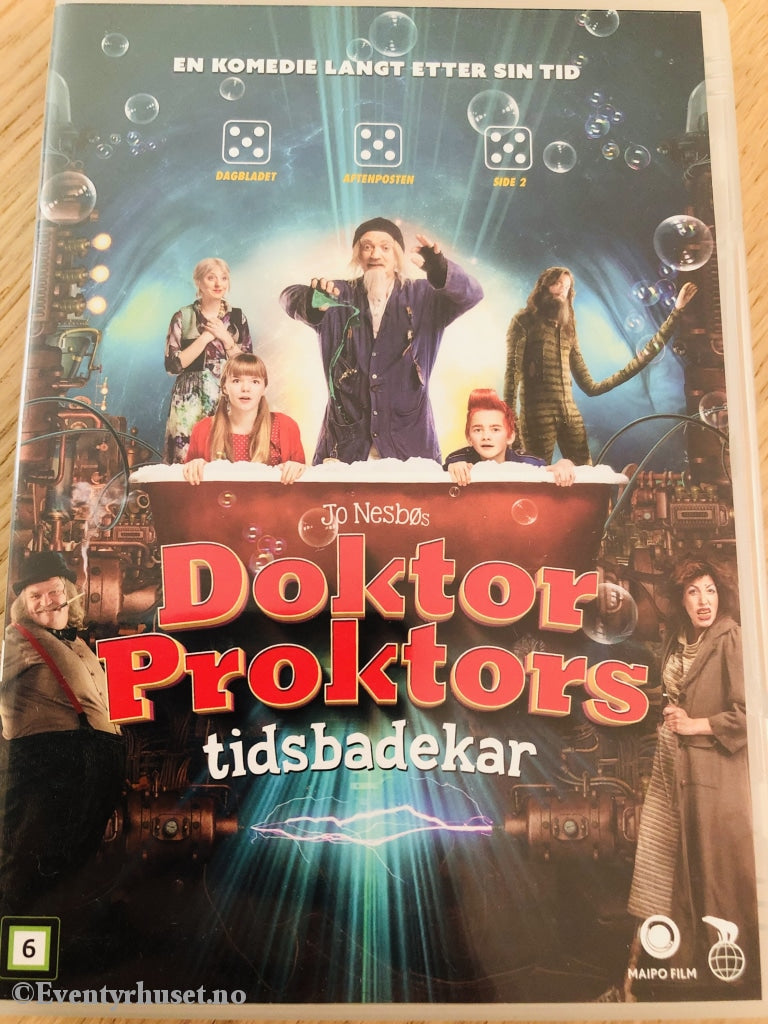 Doktor Proktors Tidsbadekar. 2015. Dvd. Dvd