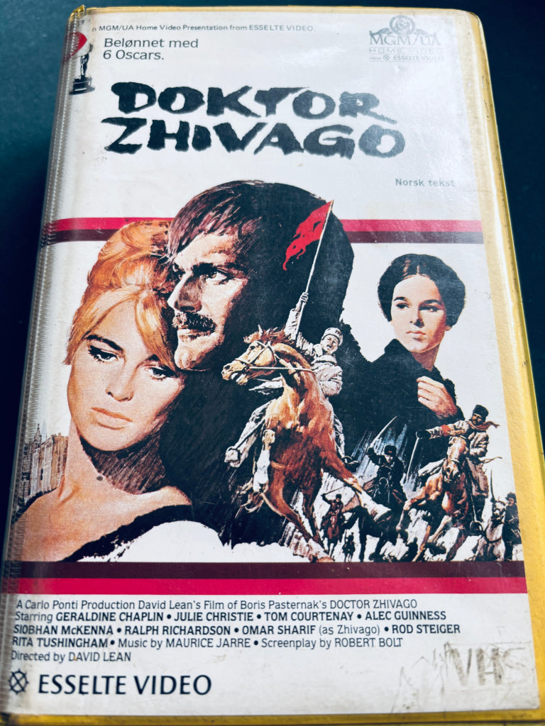 Doktor Zhivago. 1965/1980. VHS Big Box. Dobbeltkassett. VHS Big Box