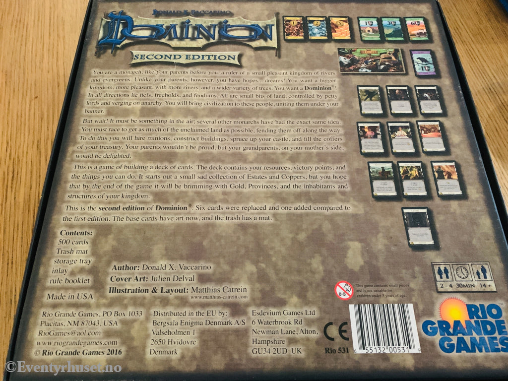Dominion - Second Edition (2016) . Brettspill.