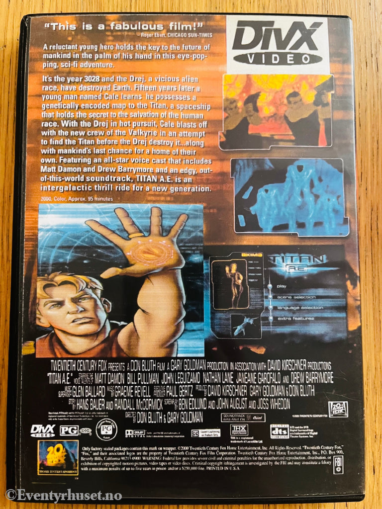 Titan A.E. 2000 DVD