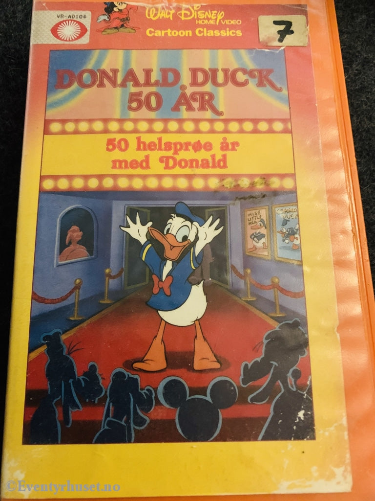 Donald Duck 50 År. Vhs Big Box. Beta Film.
