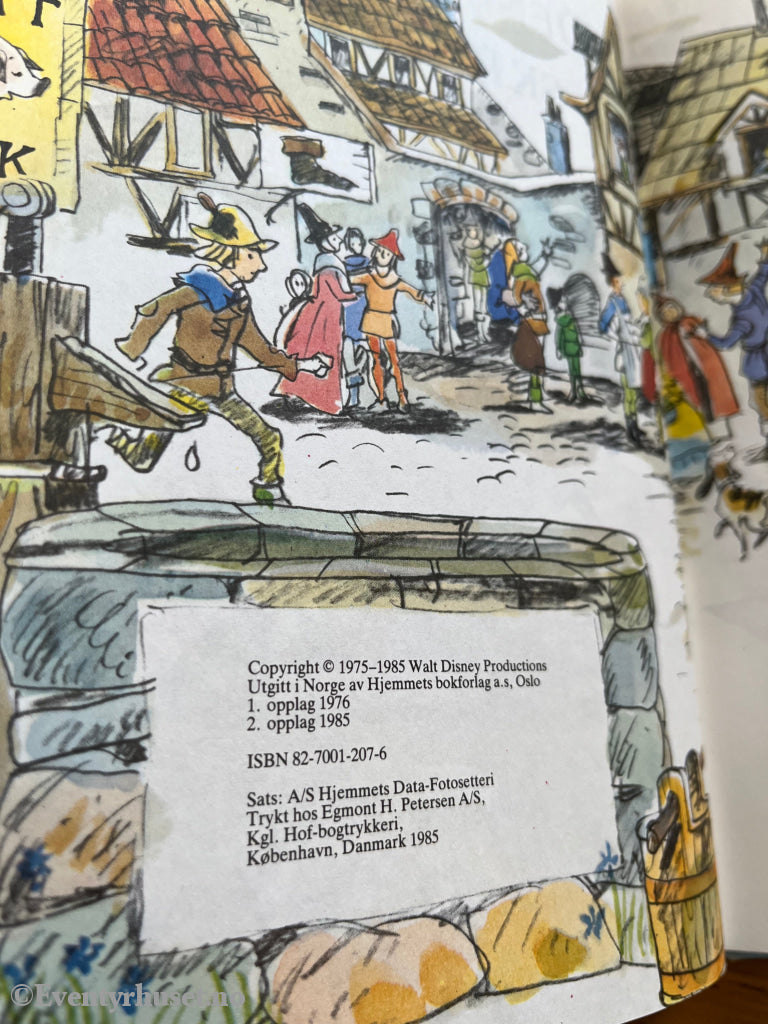 Walt Disney. Den tapre lille skredderen. Bok.