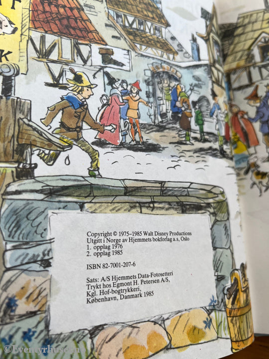 Walt Disney. Den tapre lille skredderen. Bok.