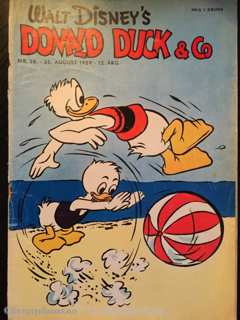 Donald Duck & Co. 1959/35. Fair. Tegneserieblad