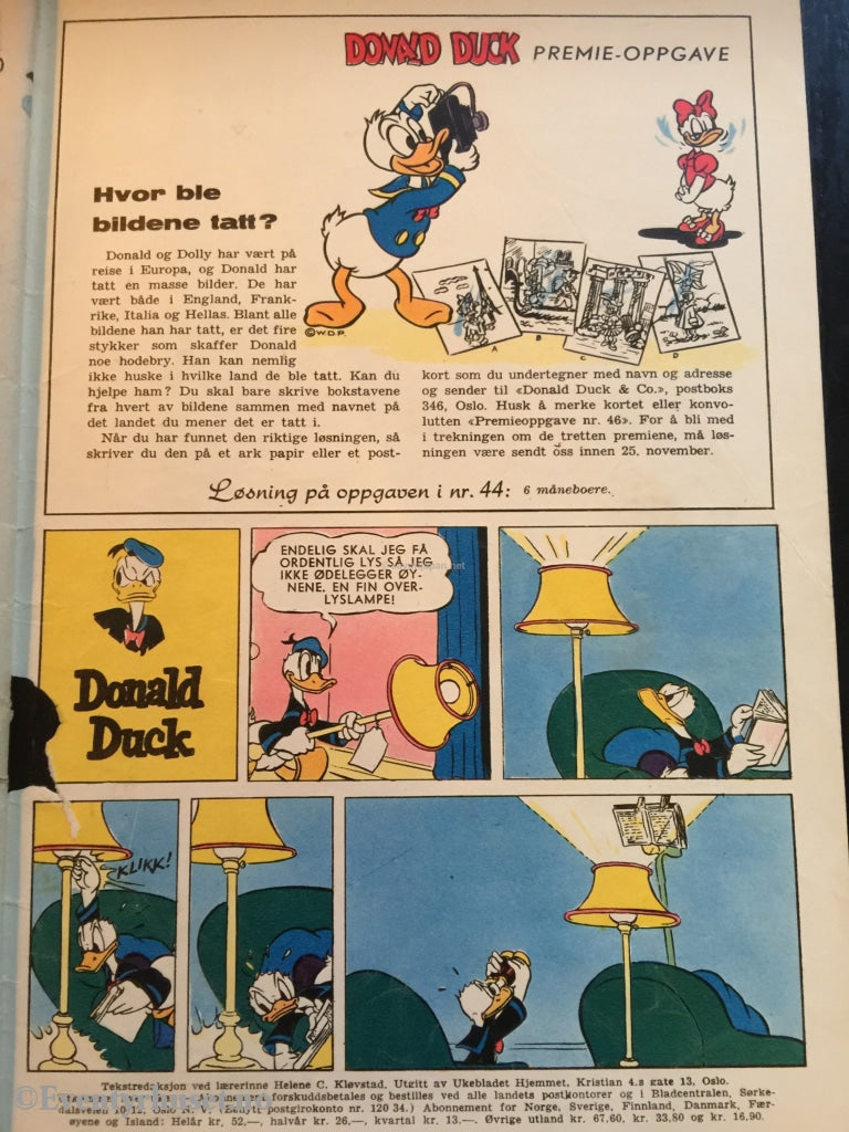 Donald Duck & Co. 1959/46. Gd. Tegneserieblad