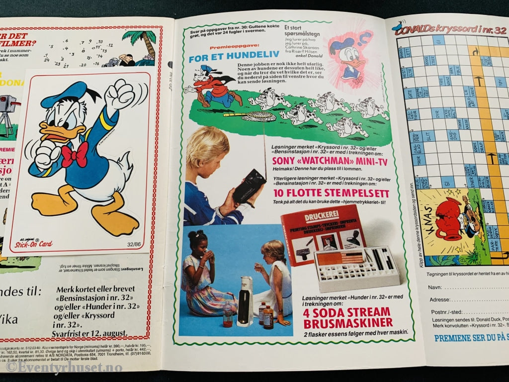 Donald Duck & Co. 1986/32. Tegneserieblad