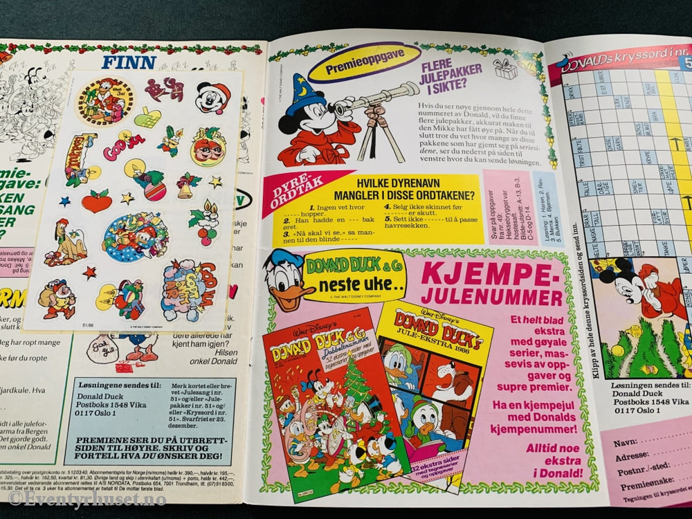Donald Duck & Co. 1986/51. Tegneserieblad