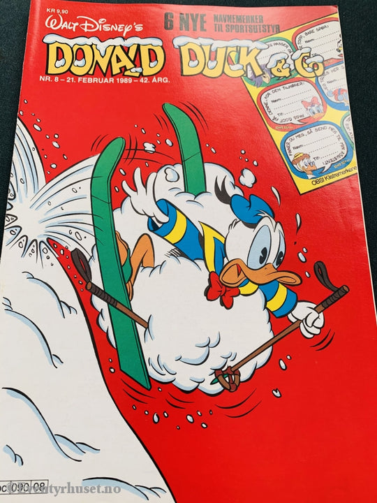 Donald Duck & Co. 1989/08. Tegneserieblad