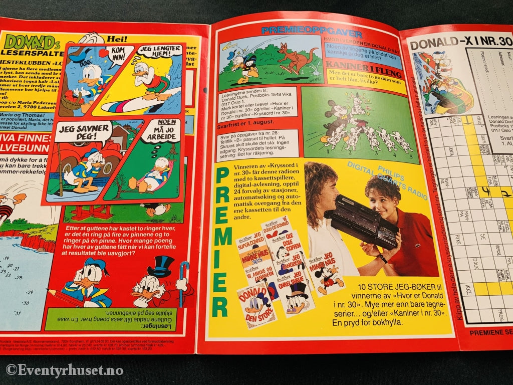 Donald Duck & Co. 1989/30. Tegneserieblad
