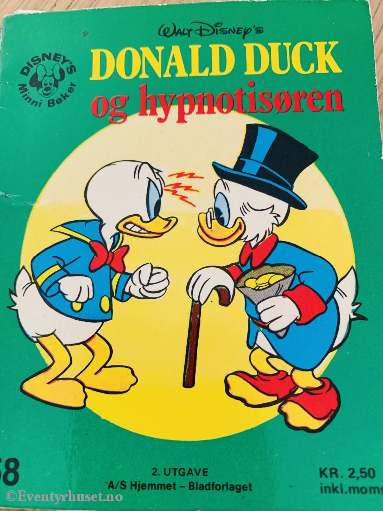 Donald Duck Og Hypnotisøren (Disneys Minni Bøker 58). 1977. Fortelling