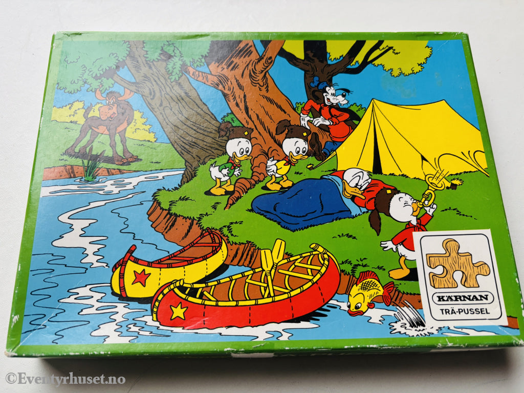 Donald Duck på camping Puslespill.