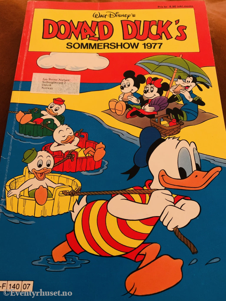 Donald Duck´s Sommershow. 1977. Tegneserieblad