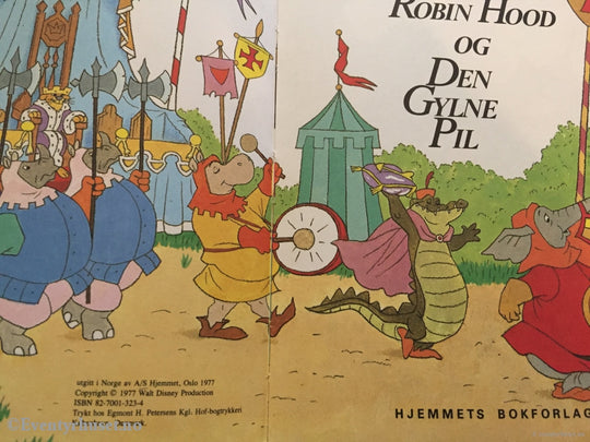 Donald Ducks Bokklubb. 1977. Robin Hood Og Den Gylne Pil. Bokklubb