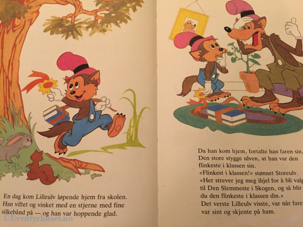 Donald Ducks Bokklubb. 1980. Da Lilleulv Skulle Lære Å Bli Slem. Bokklubb
