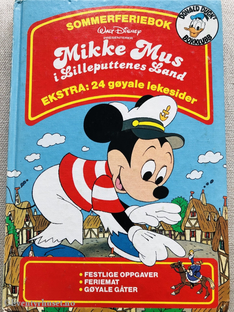 Donald Ducks Bokklubb. 1984. Sommerferienboken. Mikke Mus I Lilleputtenes Land. Bokklubb