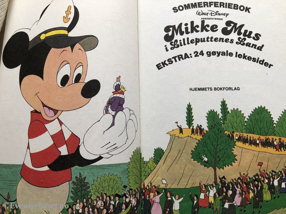 Donald Ducks Bokklubb. 1984. Sommerferienboken. Mikke Mus I Lilleputtenes Land. Bokklubb