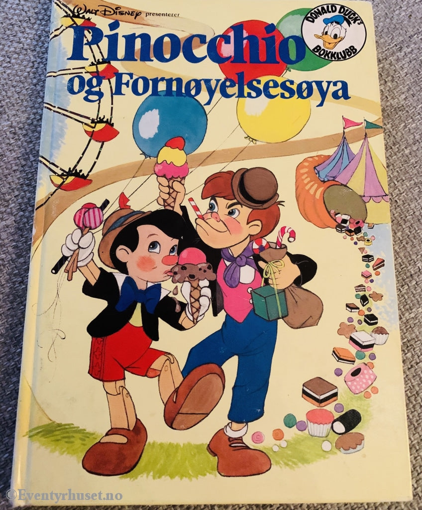Donald Ducks Bokklubb. 1984/92. Pinocchio Og Fornøyelsesøya. Fortelling